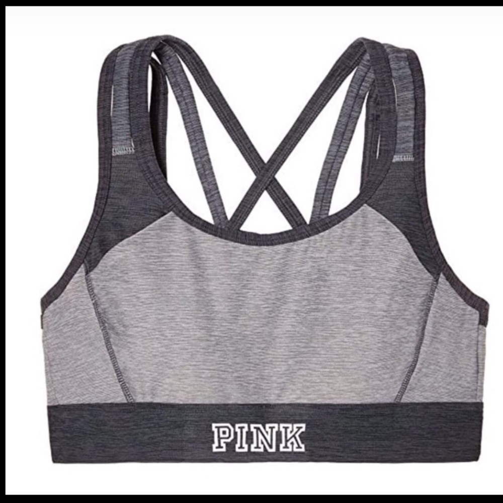 PINK Ultimate sports bra gray